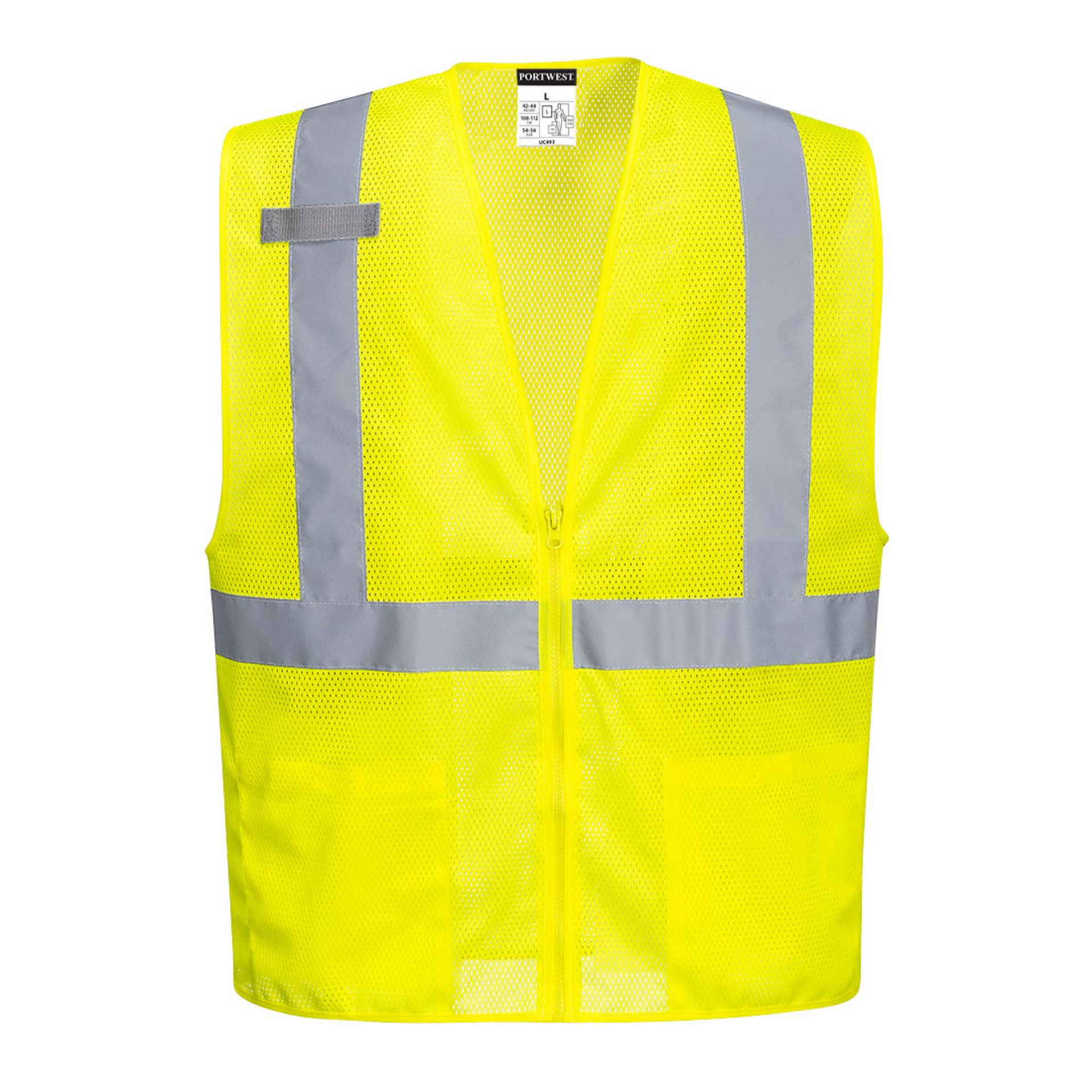 Picture of Portwest UC493 Economy Mesh Zipper Vest