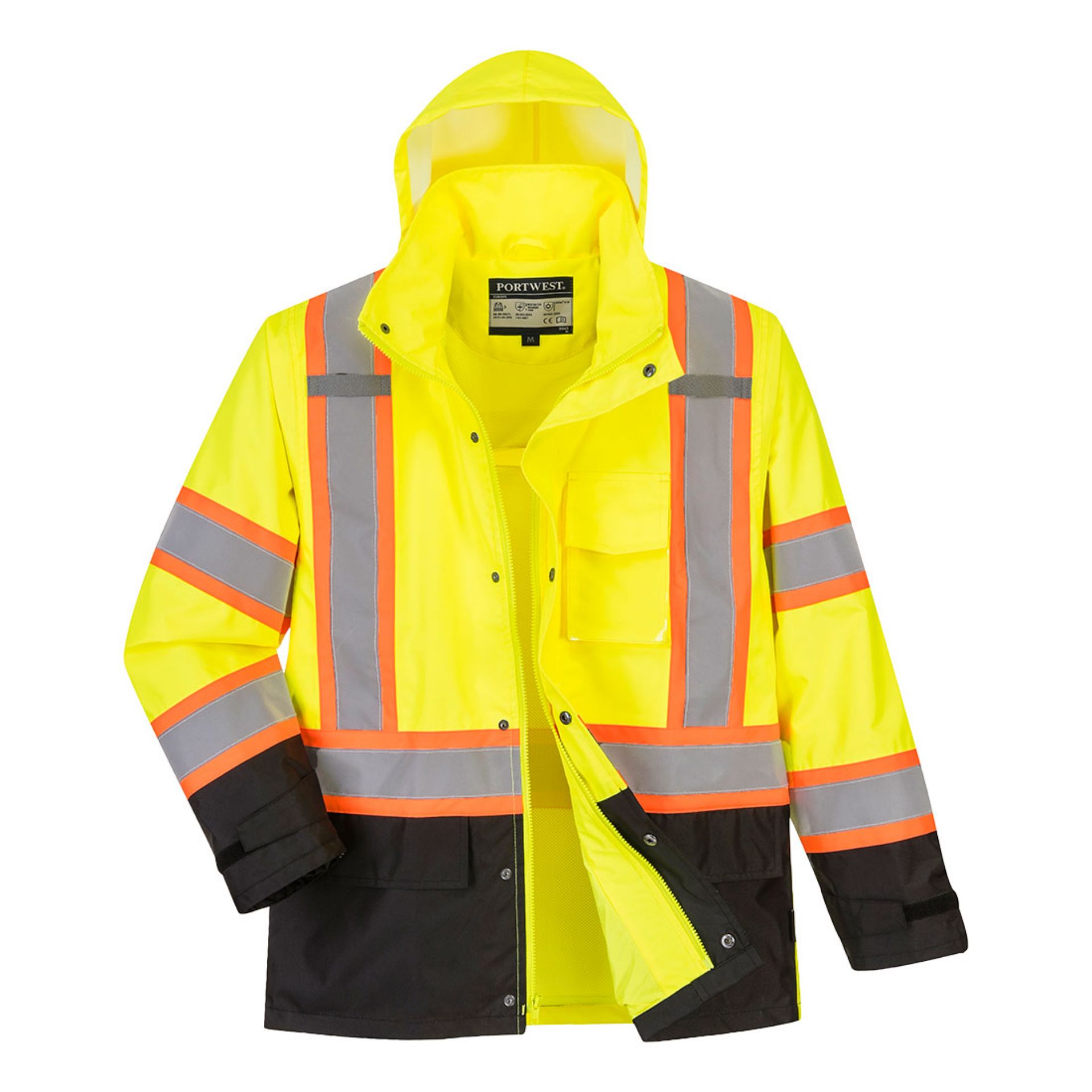 Picture of Portwest US361 Hi-Vis Contrast Tape Rain Jacket