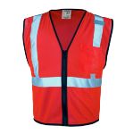 Picture of Kishigo 1719 Single Pocket Zipper Mesh Vest - Economy