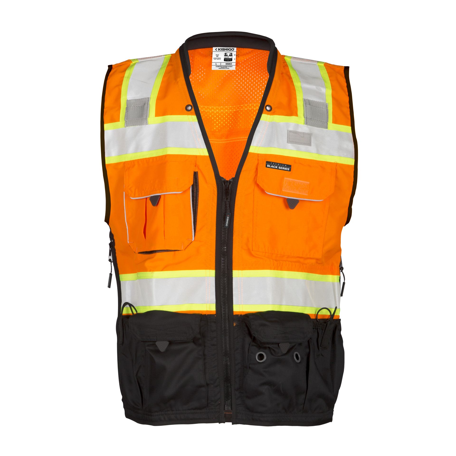 Picture of Kishigo S5003 Premium Black Series Surveyors Vest