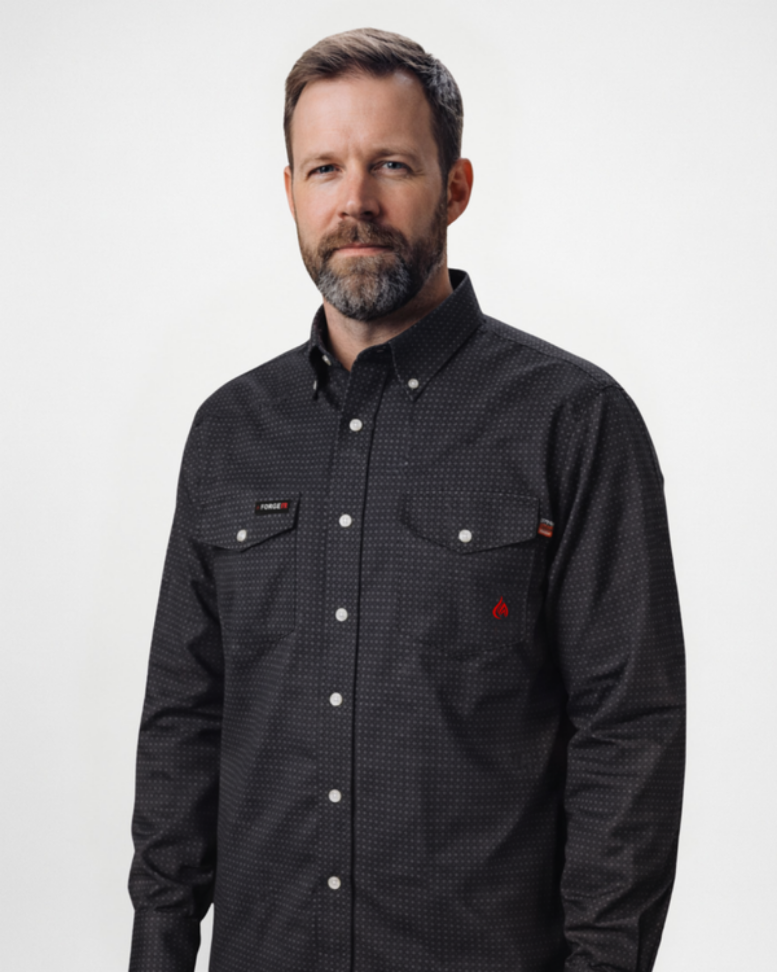 Picture of Forge FR MFRPLDB-2 L/S MEN'S ASST FR PLD BUTTON SHIRT