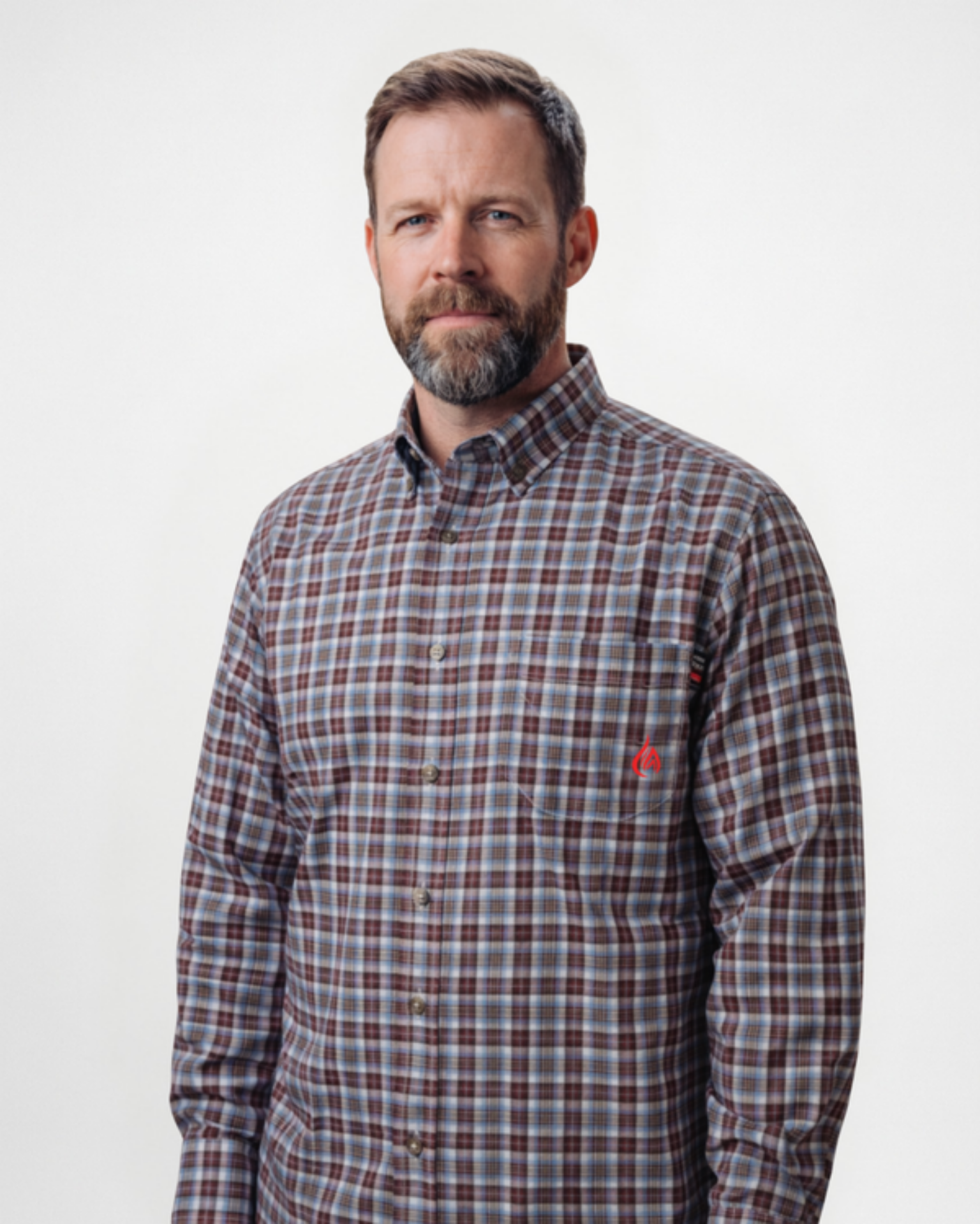 Picture of Forge FR MFRPLDB-4 L/S MEN'S ASST FR PLD BUTTON SHIRT