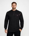 Picture of Forge FR MFRCSHNLY-01 MEN'S FR CONTRAST STITCH HENLEY