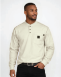 Picture of Forge FR MFRCSHNLY-01 MEN'S FR CONTRAST STITCH HENLEY