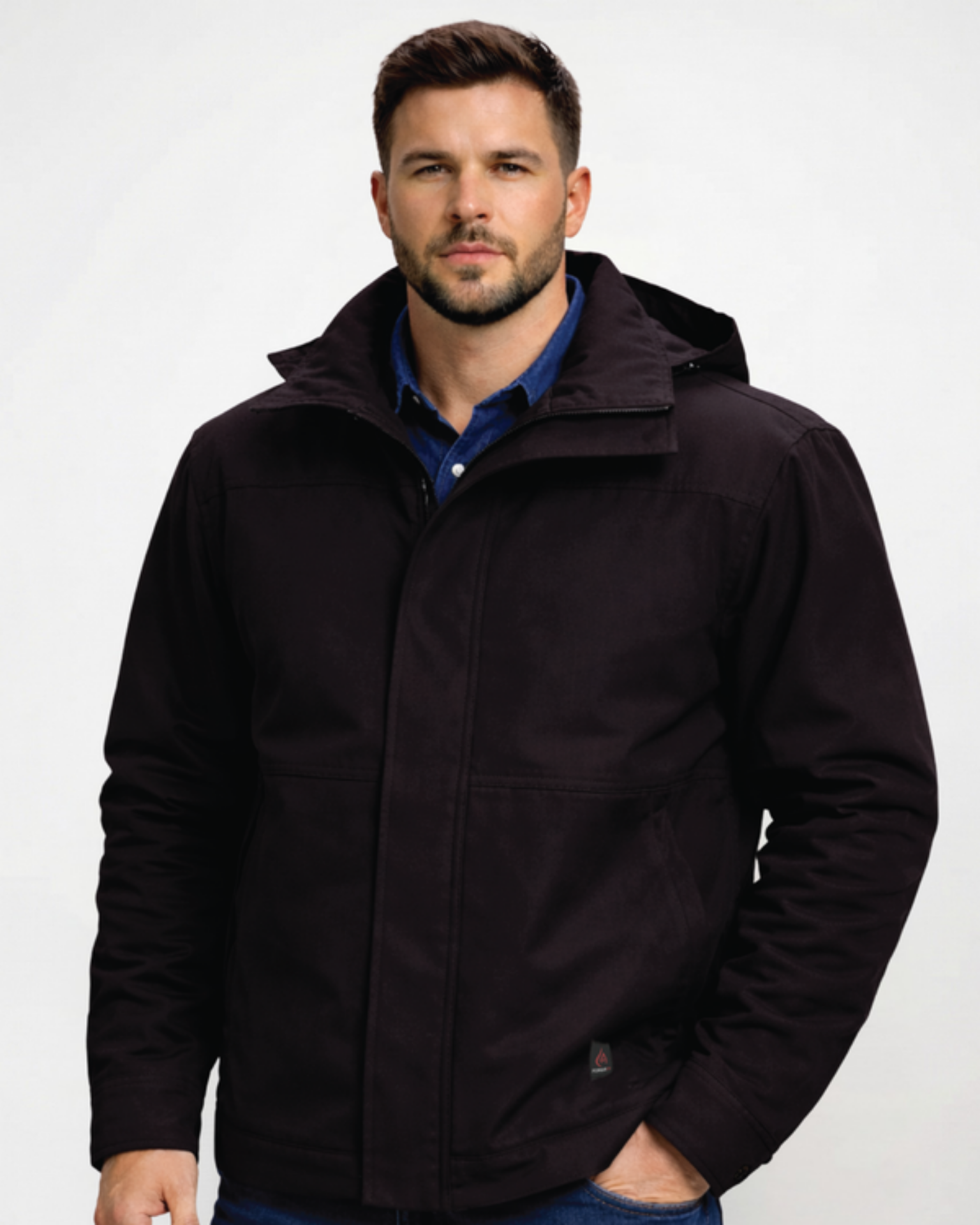 Picture of Forge FR MFRIJDH006 MEN'S FR  DUCK JACKET WITH DETACHABLE HOOD