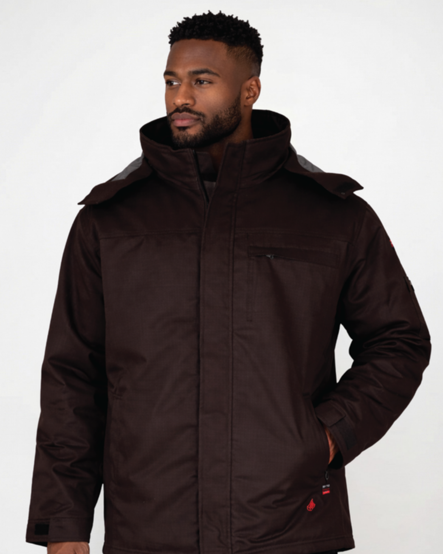 Picture of Forge FR MFRTJDH-0038 MEN'S FR RIPSTOP INSULATED JACKET WITH HOOD