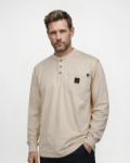 Picture of Forge FR MFRCSHNLY-LW MEN'S FR CONTRAST STITCH  HENLEY - LIGHT WEIGHT
