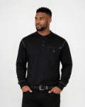 Picture of Forge FR MFRCSHNLY-LW MEN'S FR CONTRAST STITCH  HENLEY - LIGHT WEIGHT