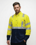 Picture of Forge FR MFRHVSTT-2 MEN'S YELLOW HI-VIS TWO TONE SHIRT