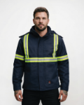 Picture of Forge FR MFRIJDHTP-006 MEN'S FR DUCK JACKET WITH DETACHABLE HOOD WITH TAPING