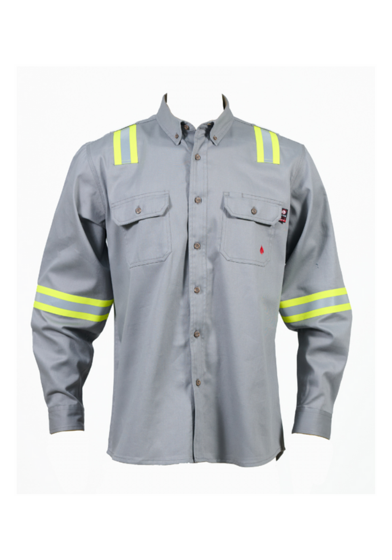 Picture of Forge FR MFRSLDTP-24 MEN'S BUTTON SOLID TAPING SHIRT