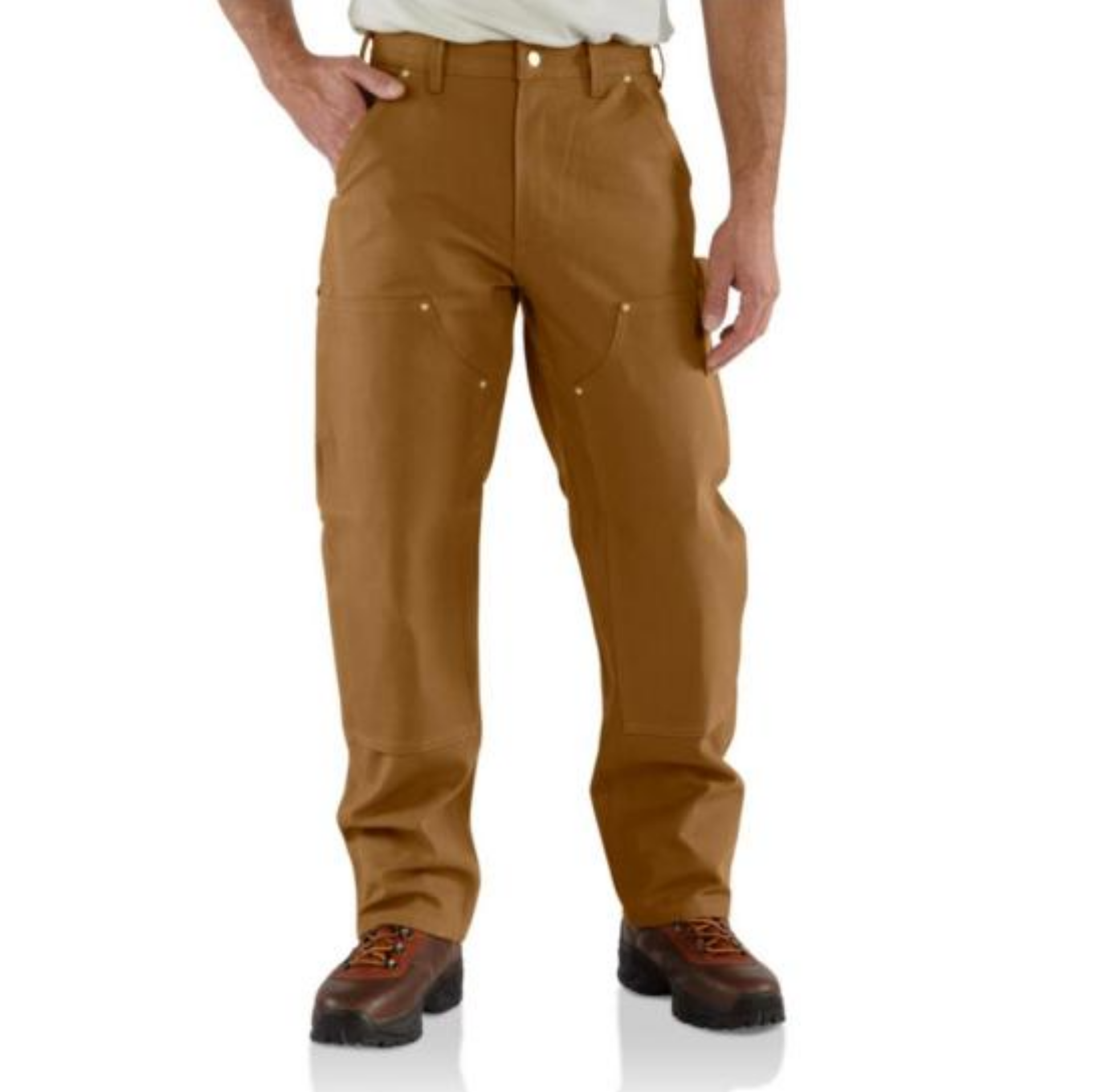 Picture of Carhartt B01 Mens Loose Fit Firm Duck Double-Front Utility Work Pant