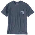 Picture of Carhartt 106148 Mens Relaxed Fit Heavyweight Short-Sleeve Pocket 1889 Graphic T-Shirt