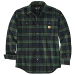 Picture of Carhartt 106356 Mens Loose Fit Heavyweight Flannel Long-Sleeve Plaid Shirt