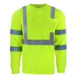 Picture of Safety Brite SB-C3LS Class 3 Long Sleeve HI VIS T-Shirt