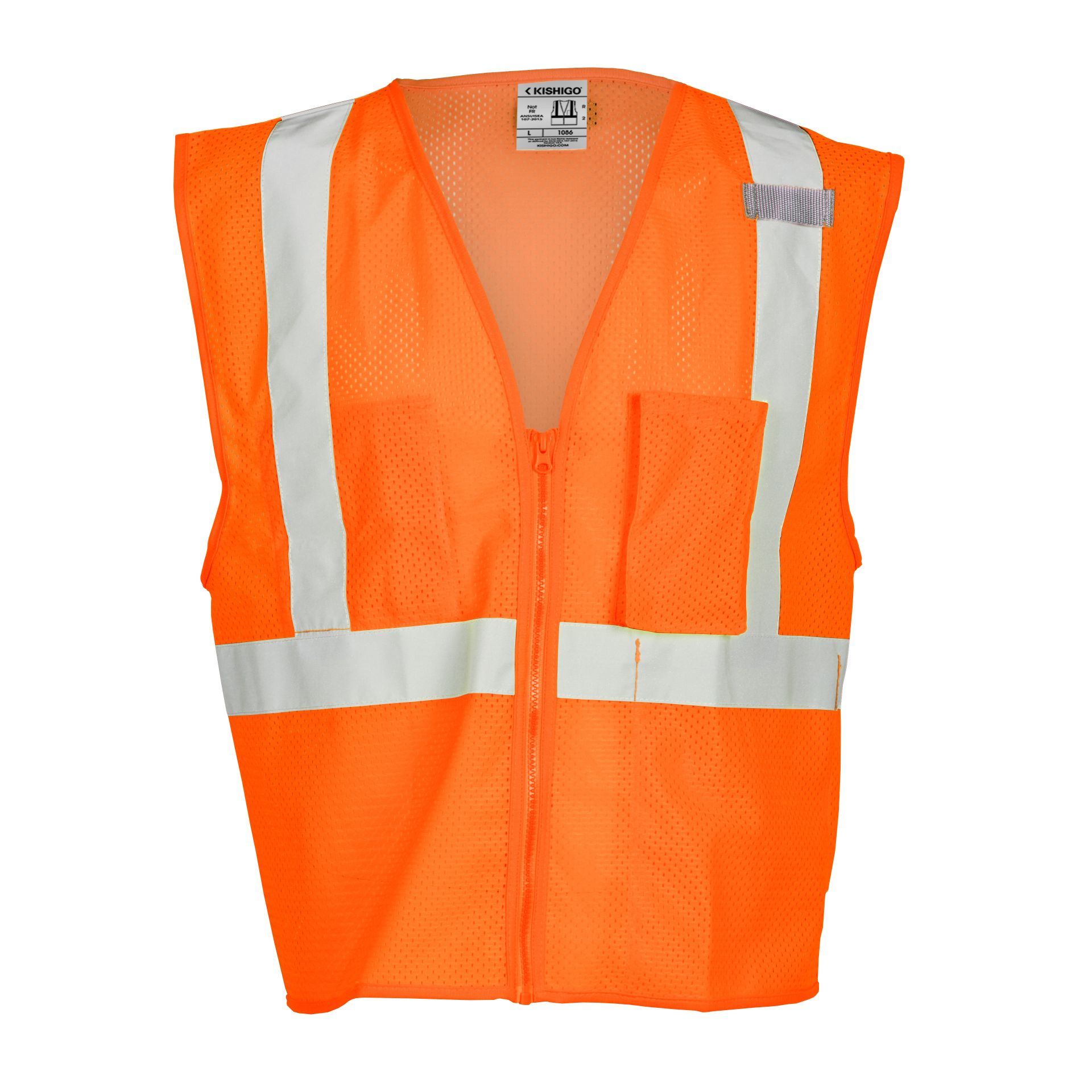 Picture of Kishigo 1086 3 Pocket Zipper Mesh Vest