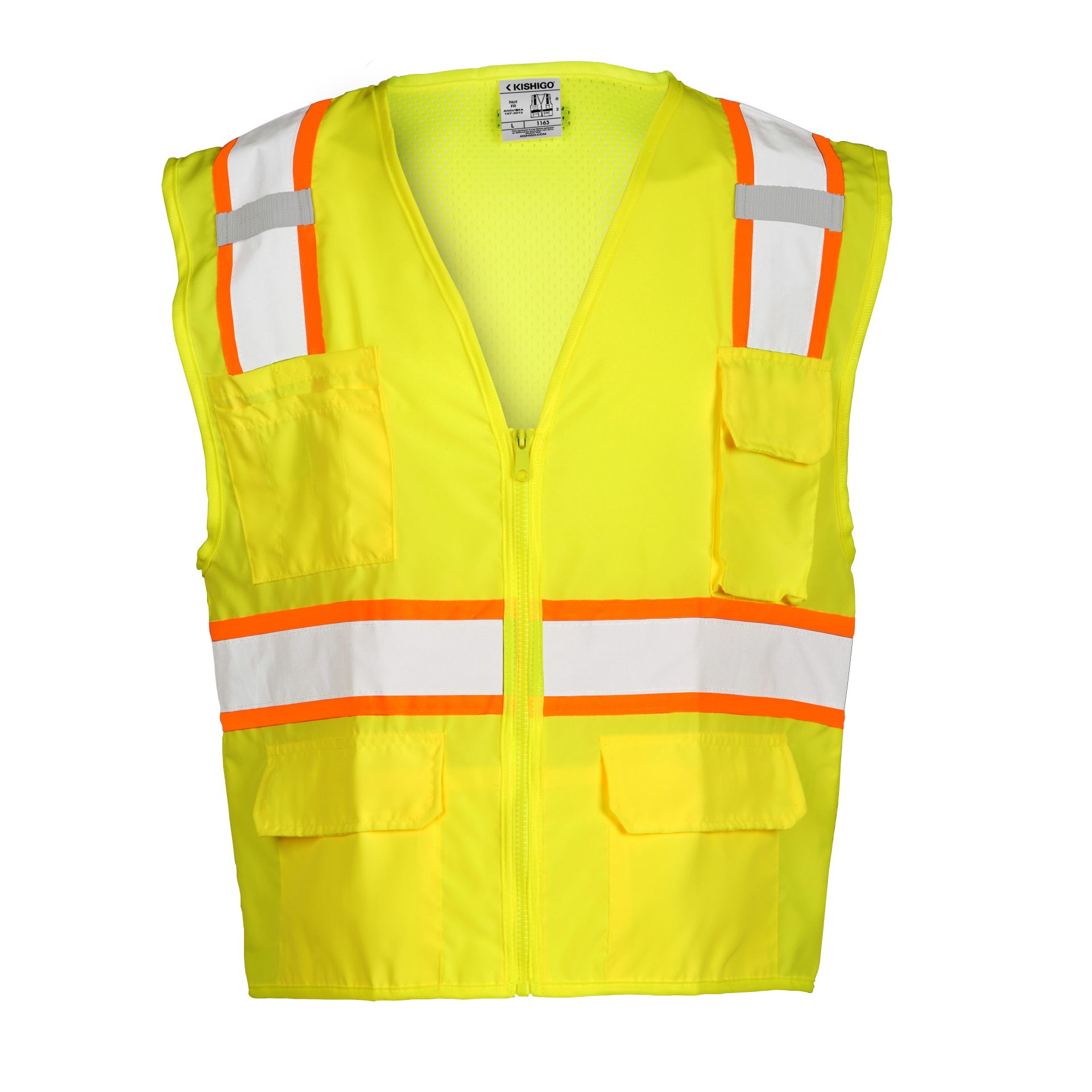 Picture of Kishigo 1163 Solid Front with Mesh Back Vest