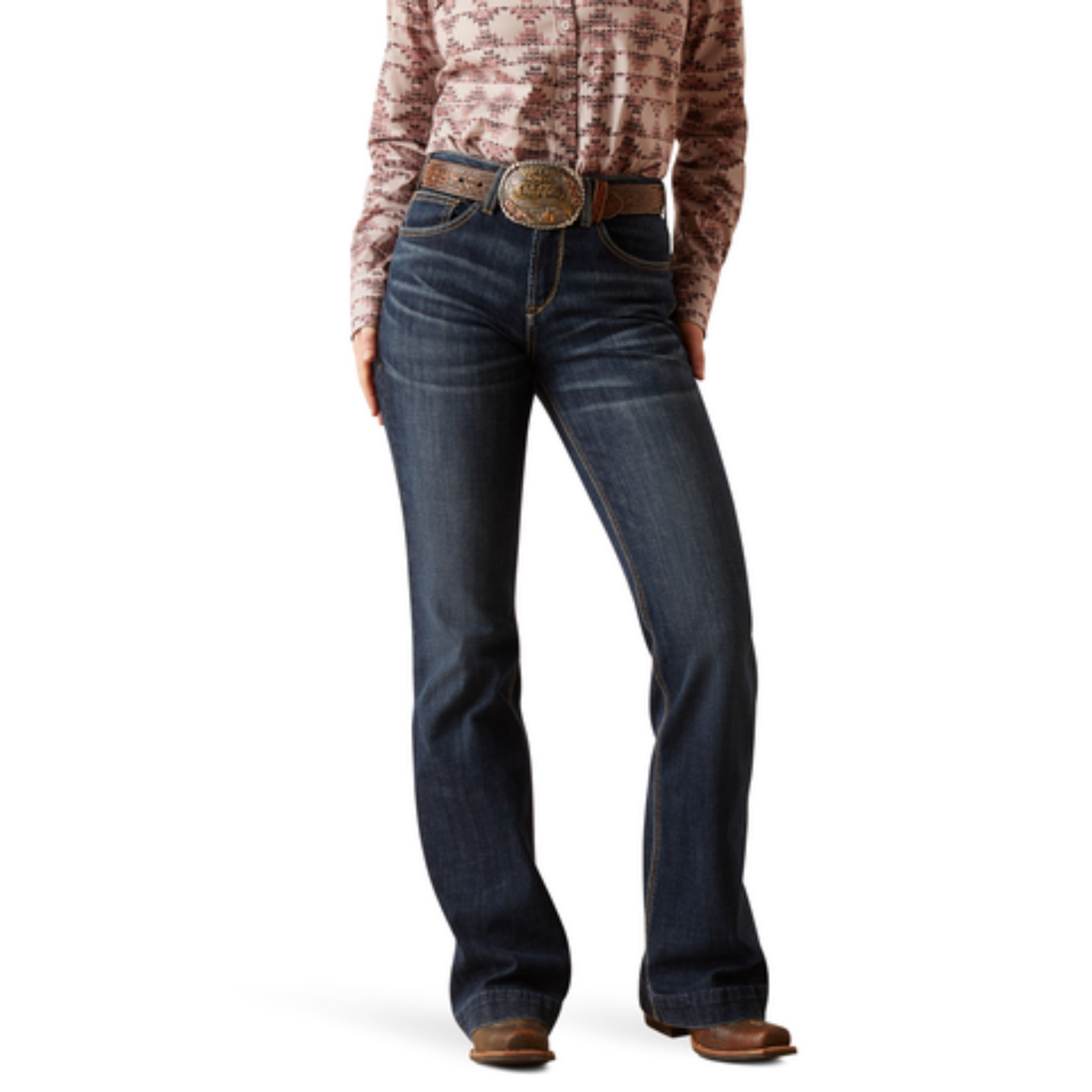 Picture of Ariat 10047324 High Rise Naz Slim Trouser Jeans