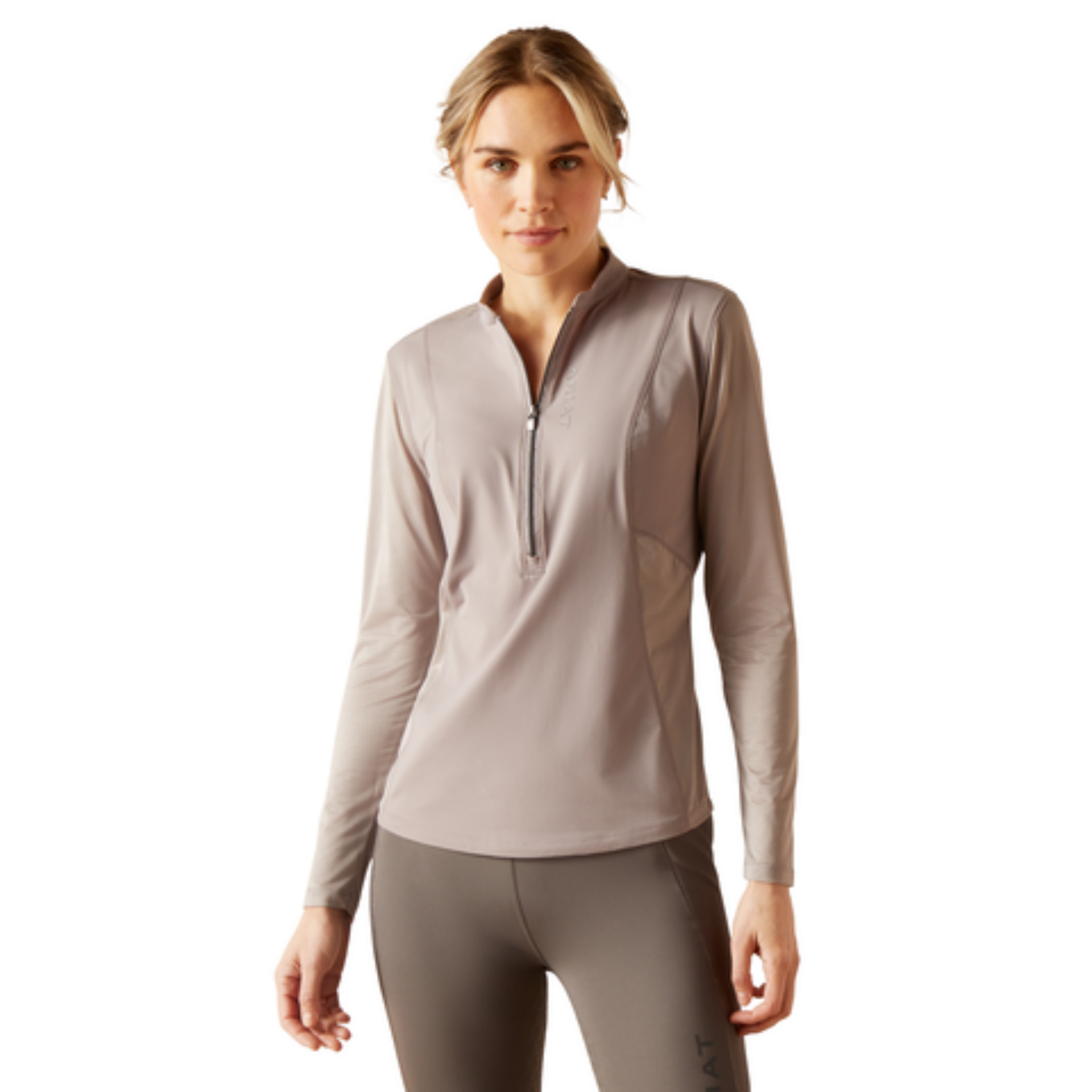 Picture of Ariat 10048562 BREATHE 1/4 ZIP LS BSLYR