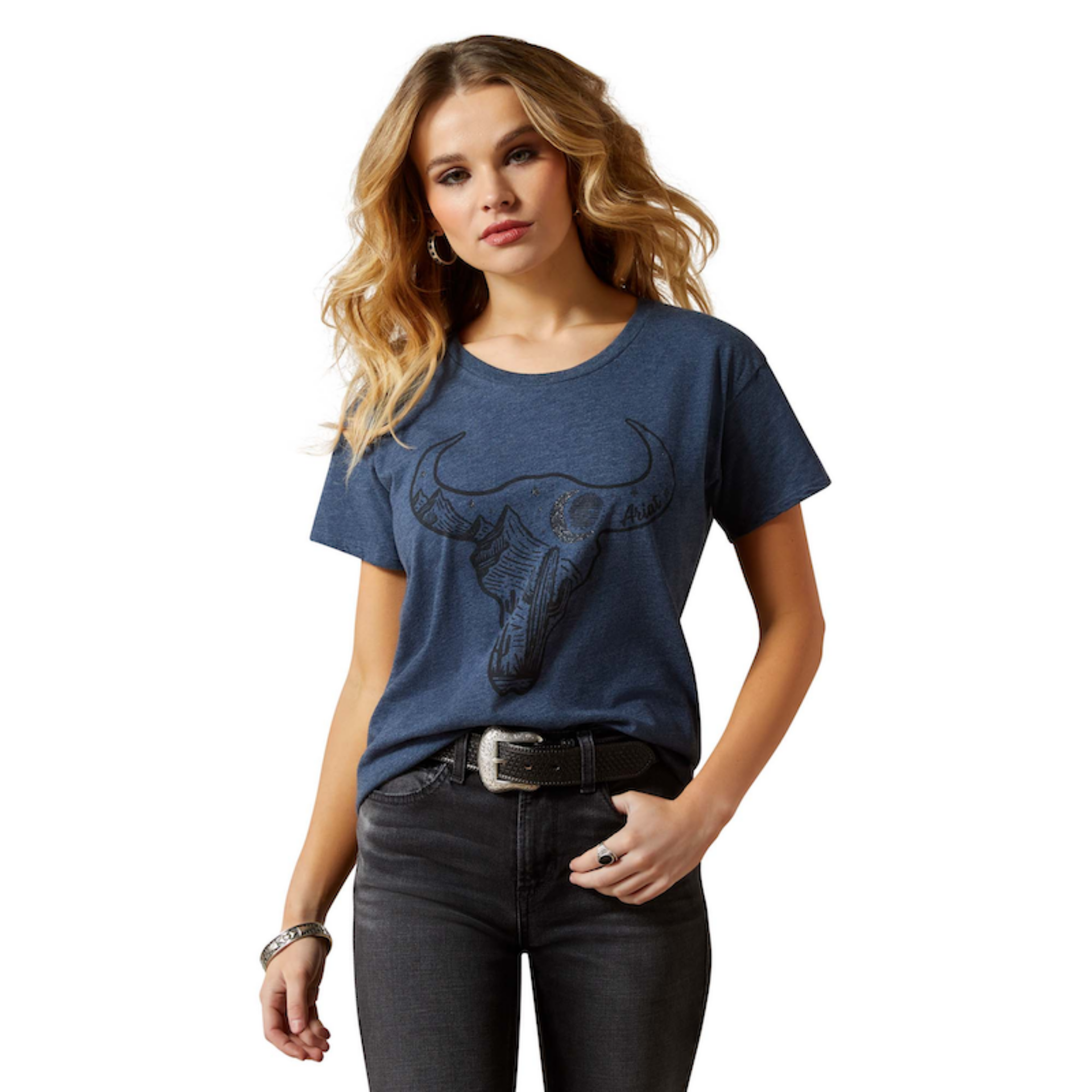 Picture of Ariat 10063795 Ariat Bull Night Sky T-Shirt