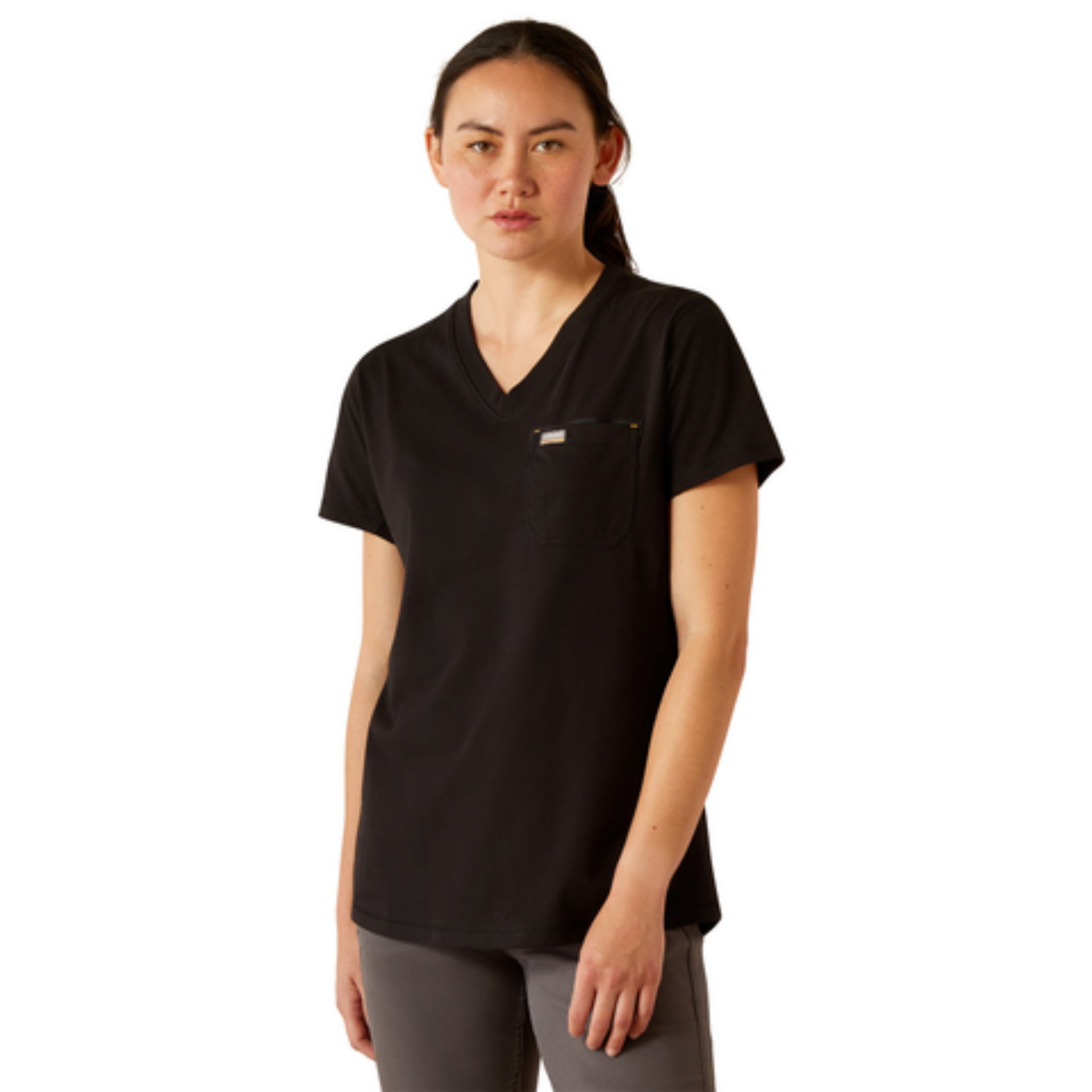 Picture of Ariat 10054434 Rebar Workman Rose T-Shirt