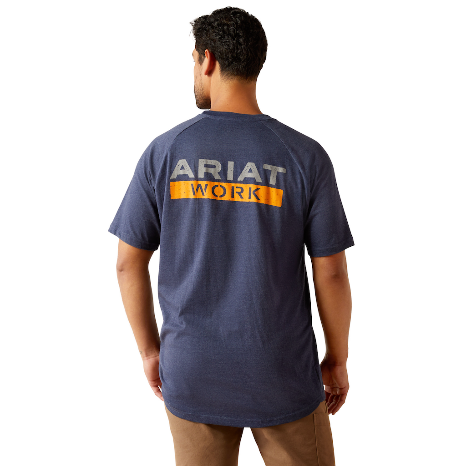 Picture of Ariat 10054506 Rebar Cotton Strong Logo T-Shirt