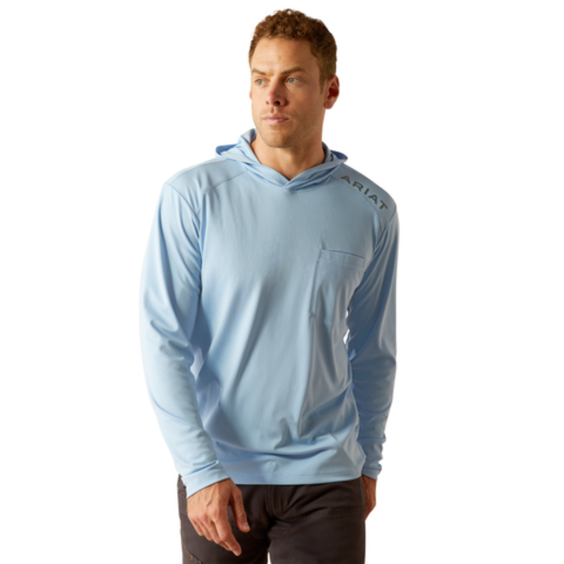 Picture of Ariat 10054882 Rebar Sunblocker Hooded T-Shirt