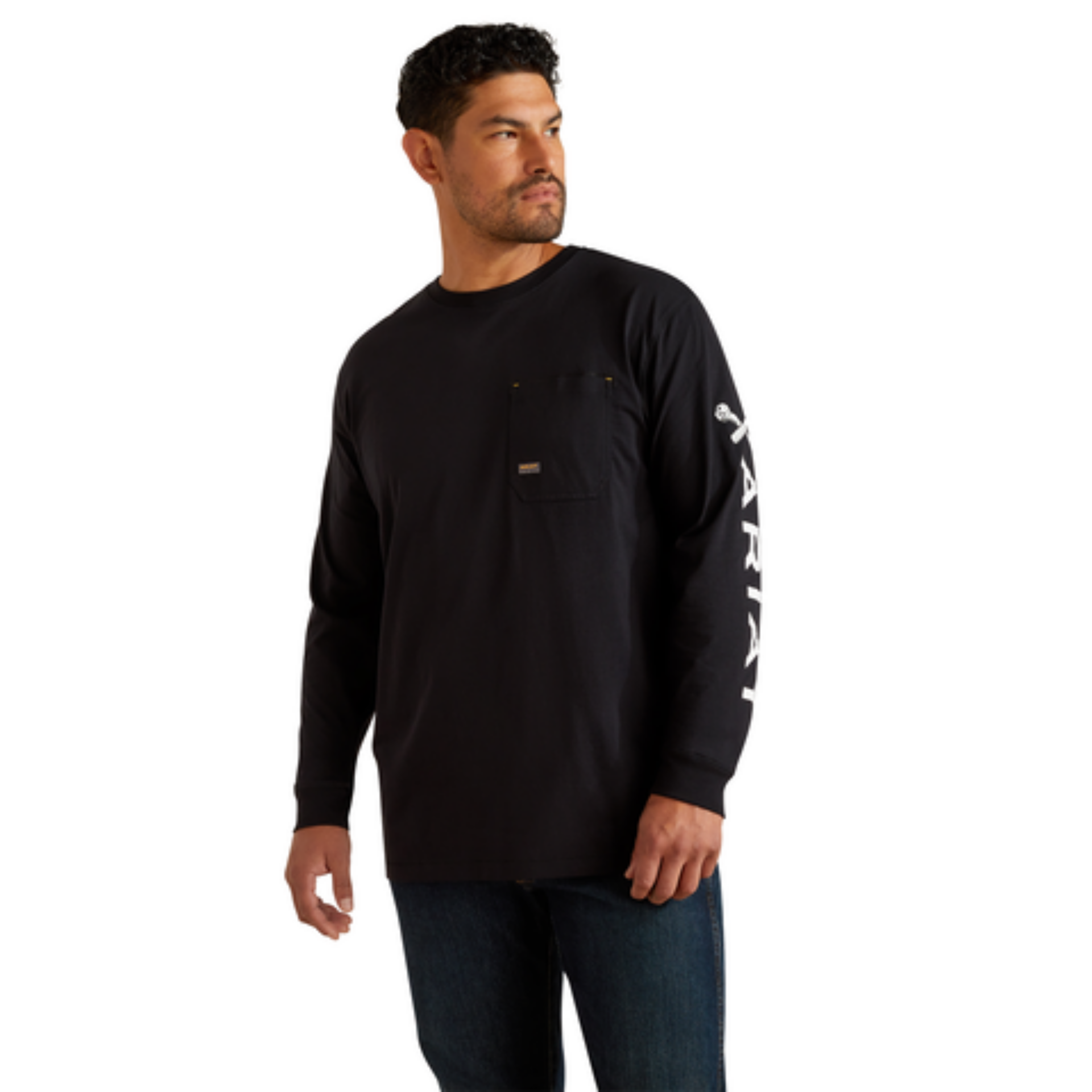 Picture of Ariat 10062777 Rebar Workman Bolt Skull T-Shirt