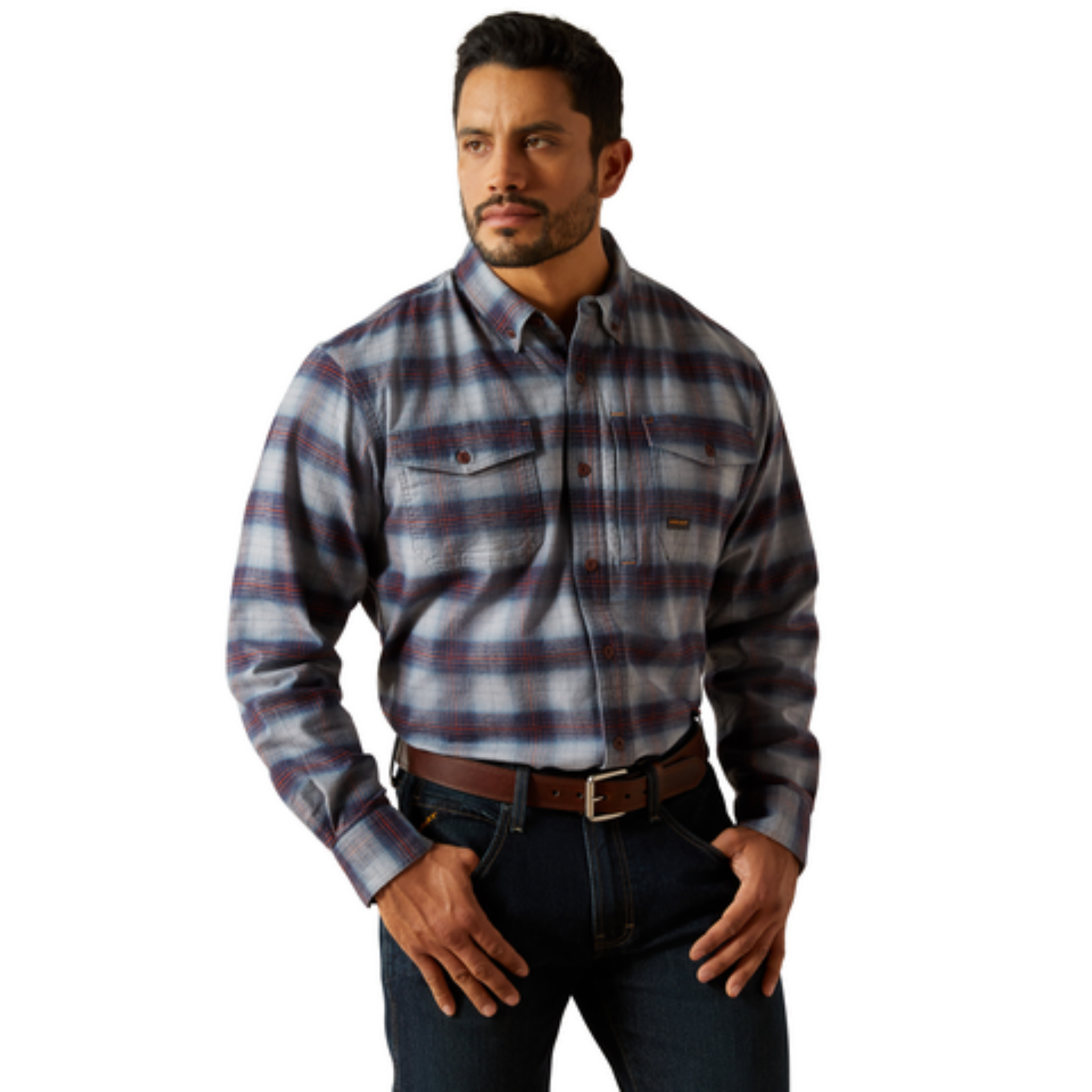 Picture of Ariat 10062534 Rebar Flannel DuraStretch Work Shirt