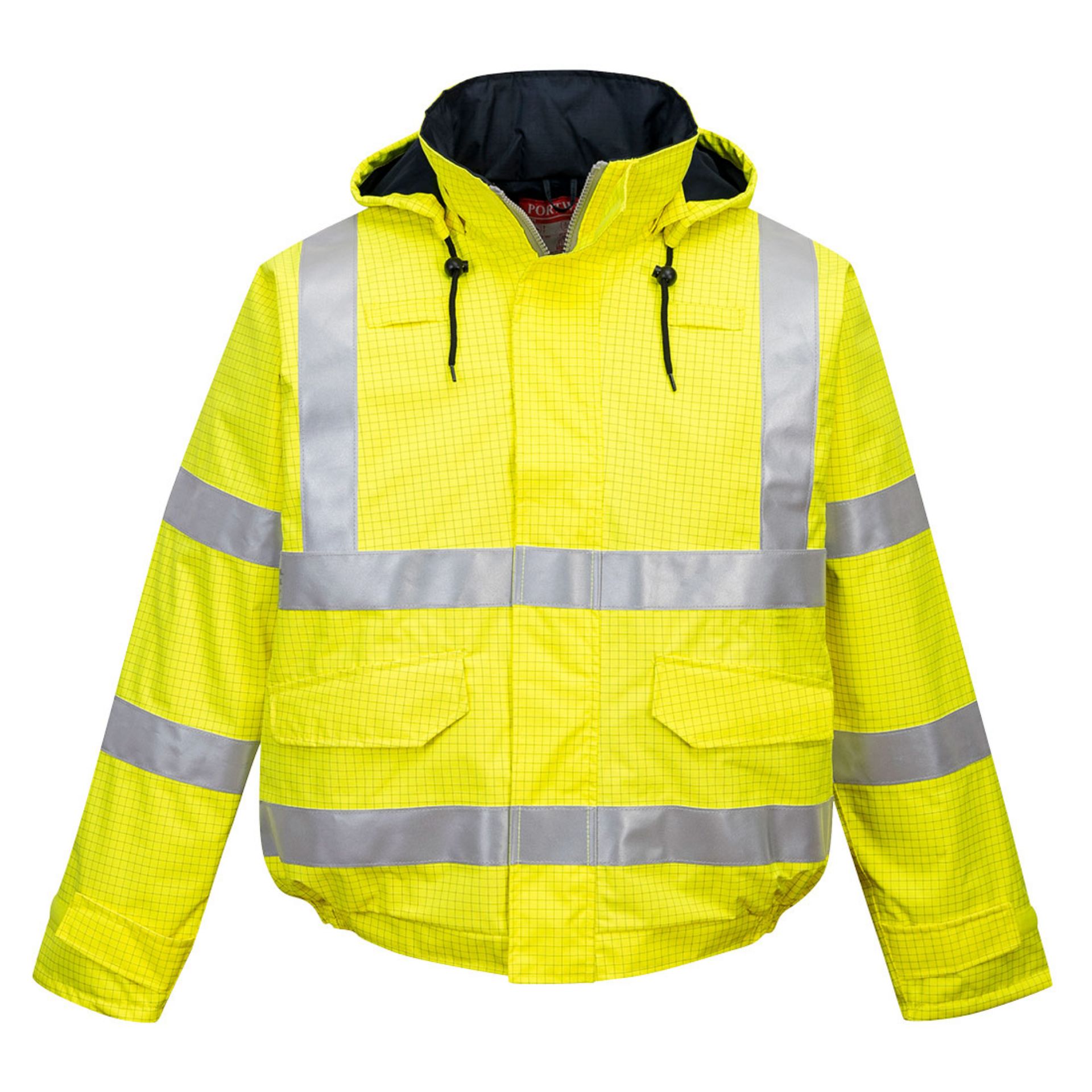 Picture of Portwest US773 Bizflame Rain Hi-Vis Anti-static FR Bomber Jacket