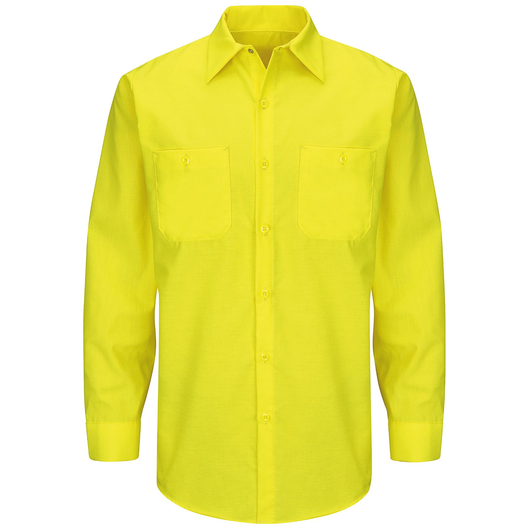 Red Kap®  Long Sleeve Enhanced Visibility Ripstop Work Shirt