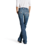 Picture of Ariat 10016202 Mid Rise Whipstitch Boot Cut Jeans