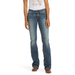 Picture of Ariat 10016202 Mid Rise Whipstitch Boot Cut Jeans
