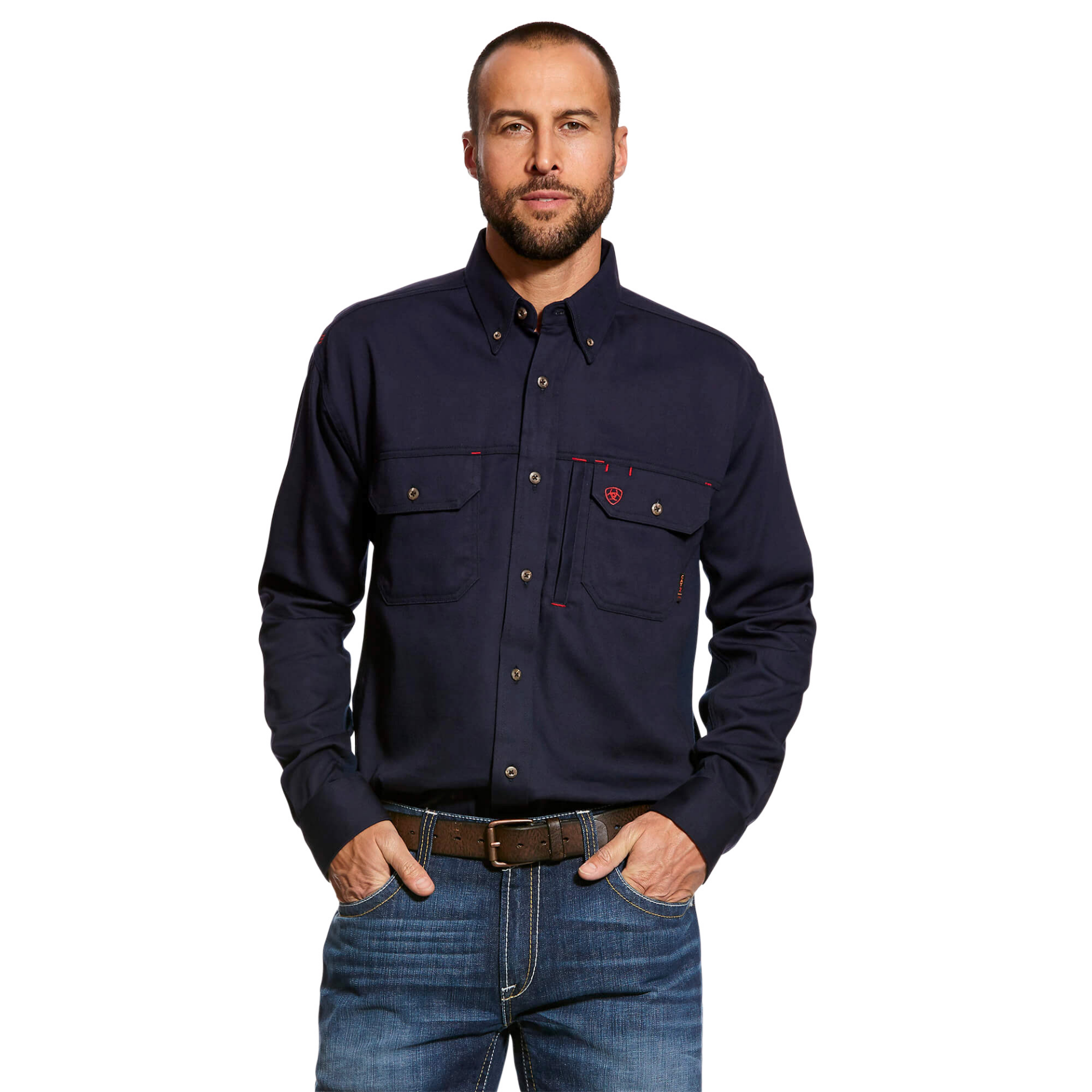 Picture of Ariat 10019062 FR Solid Vent Work Shirt