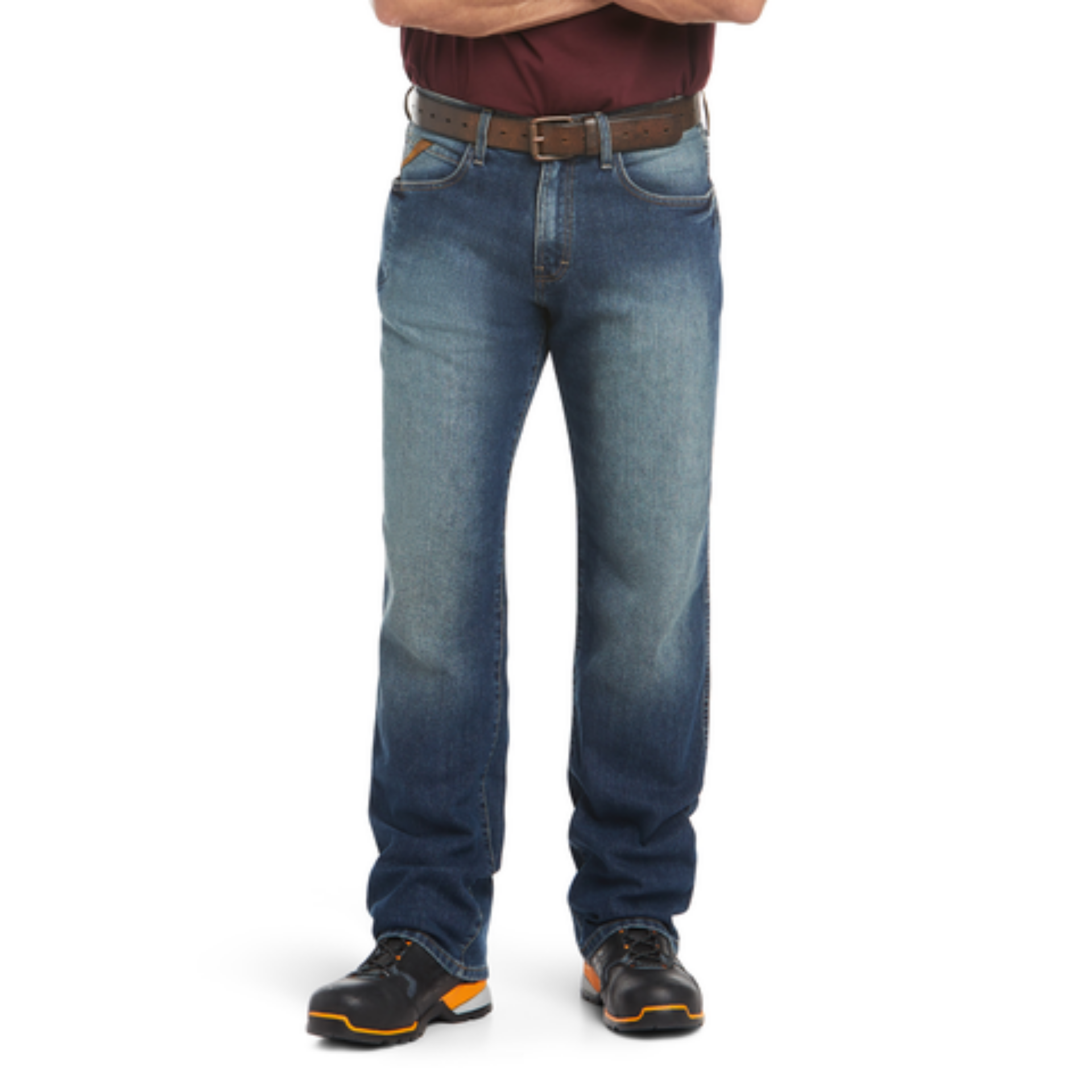 Picture of Ariat 10022605 Rebar M3 Loose DuraStretch Basic Stackable Straight Leg Jean