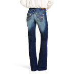 Picture of Ariat 10025302 Trouser Mid Rise Stretch Entwined Wide Leg Jean