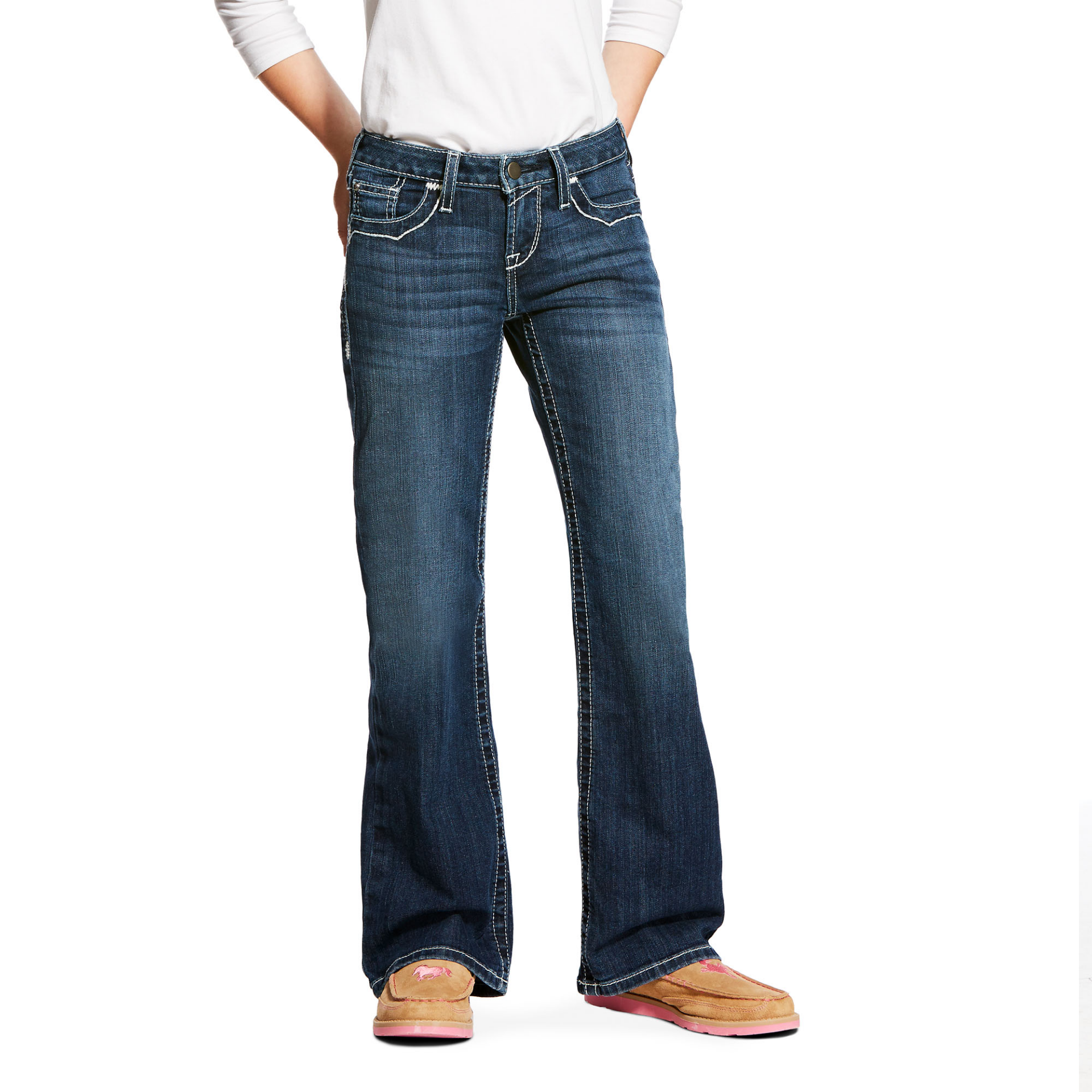 Picture of Ariat 10025984 Entwined Boot Cut Jeans