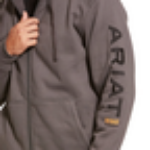 Picture of Ariat 10027800 Rebar All-Weather Full Zip Hoodie