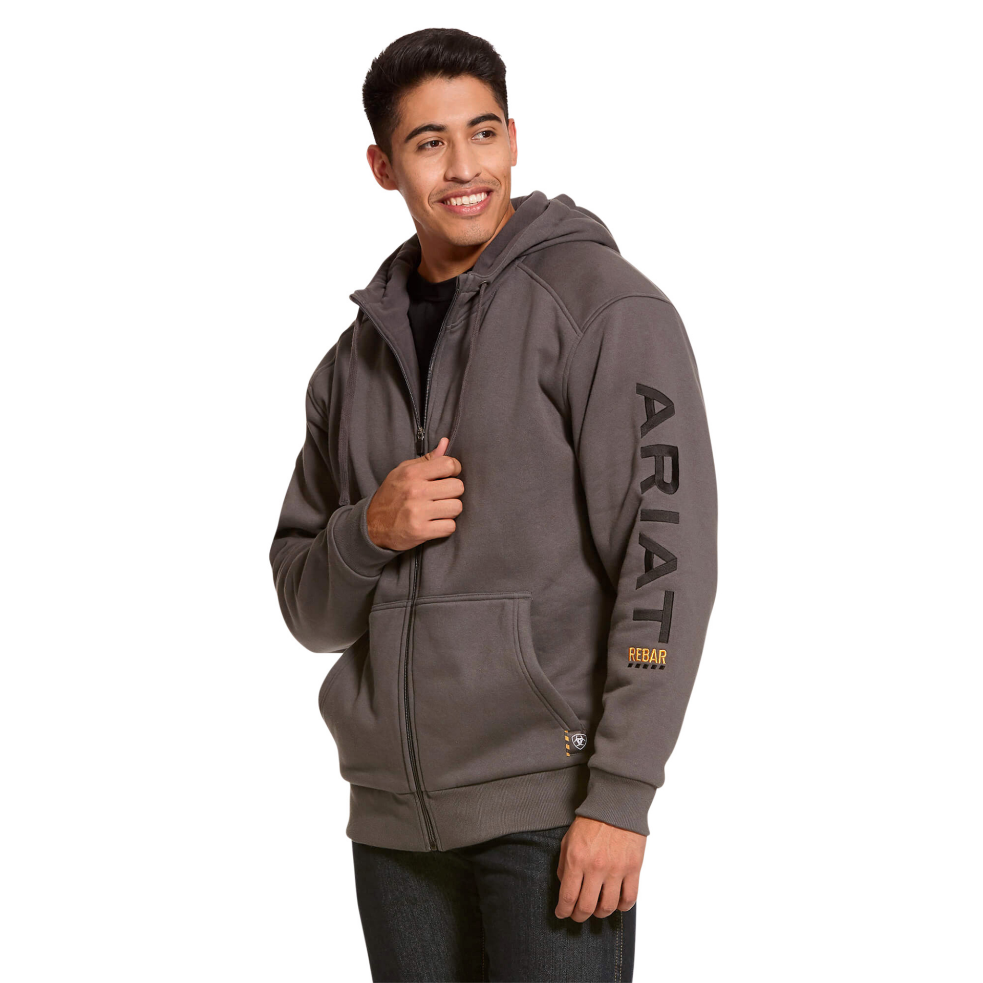 Picture of Ariat 10027800 Rebar All-Weather Full Zip Hoodie