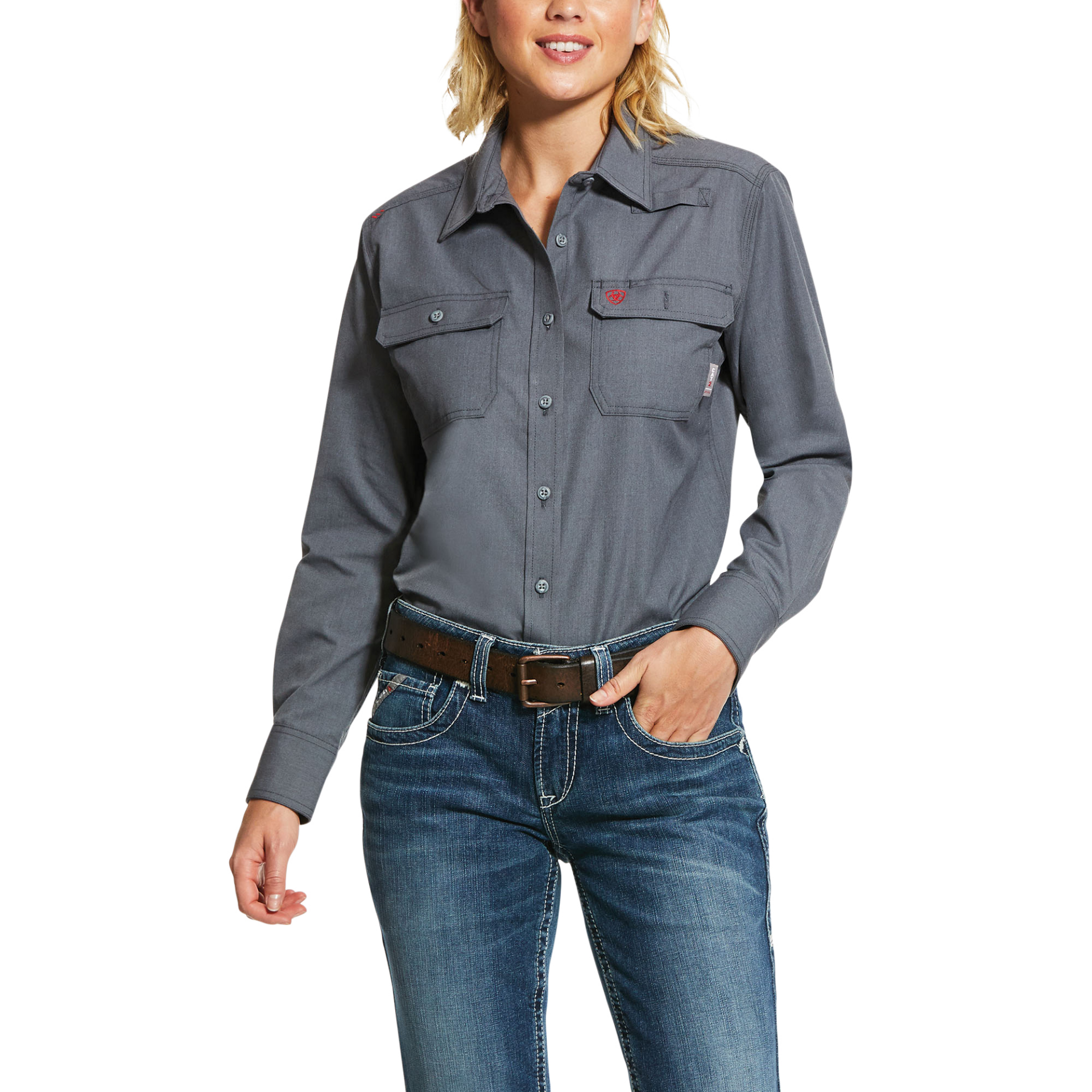 Picture of Ariat 10030335 FR Featherlight Work Shirt