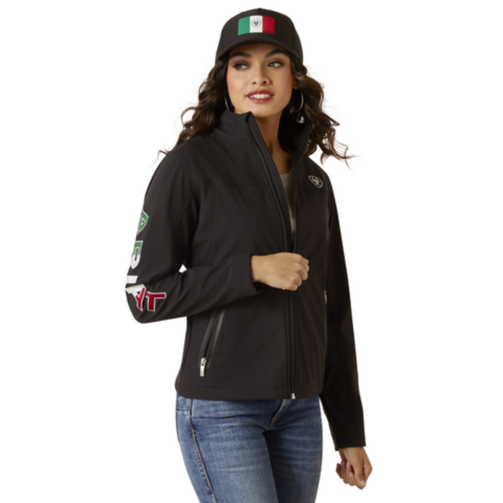 Picture of Ariat 10031428 Classic Team Softshell MEXICO Water Resistant Jacket