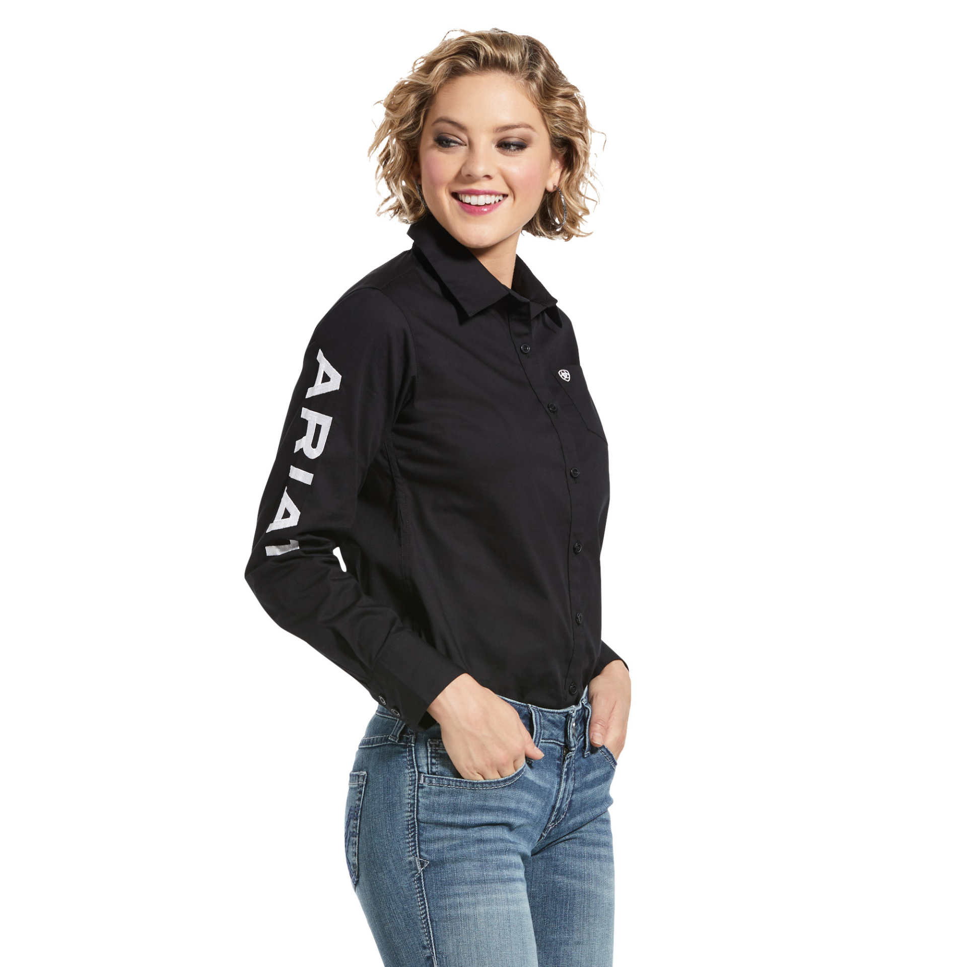 Picture of Ariat 10033034 Team Kirby Stretch  Shirt