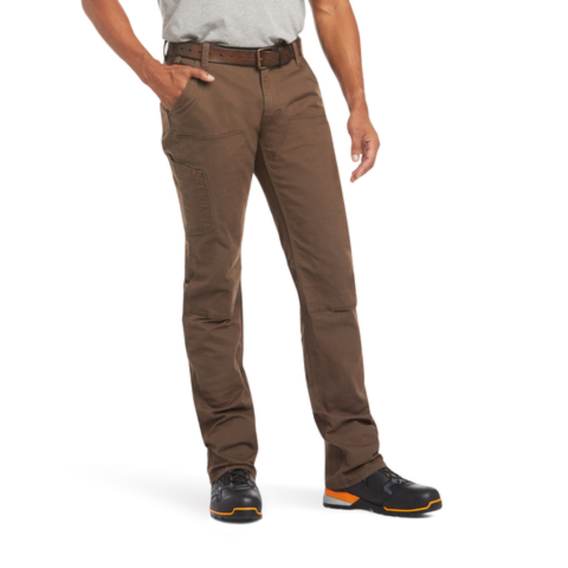 Picture of Ariat 10034624 Rebar M4 Relaxed DuraStretch Made Tough Double Front Stackable Straight Leg Pant