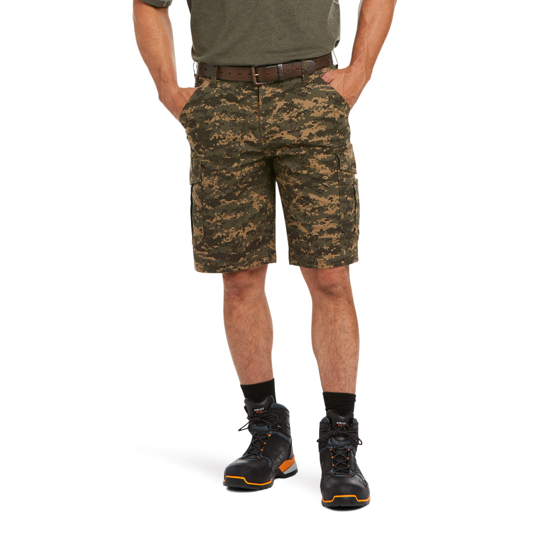 Picture of Ariat 10034723 Rebar DuraStretch Made Tough Cargo Short
