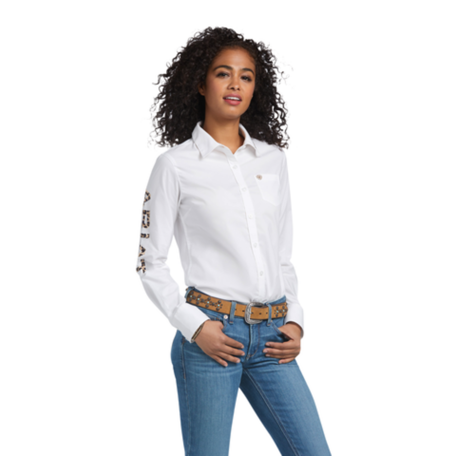Picture of Ariat 10039457 Team Kirby Stretch  Shirt