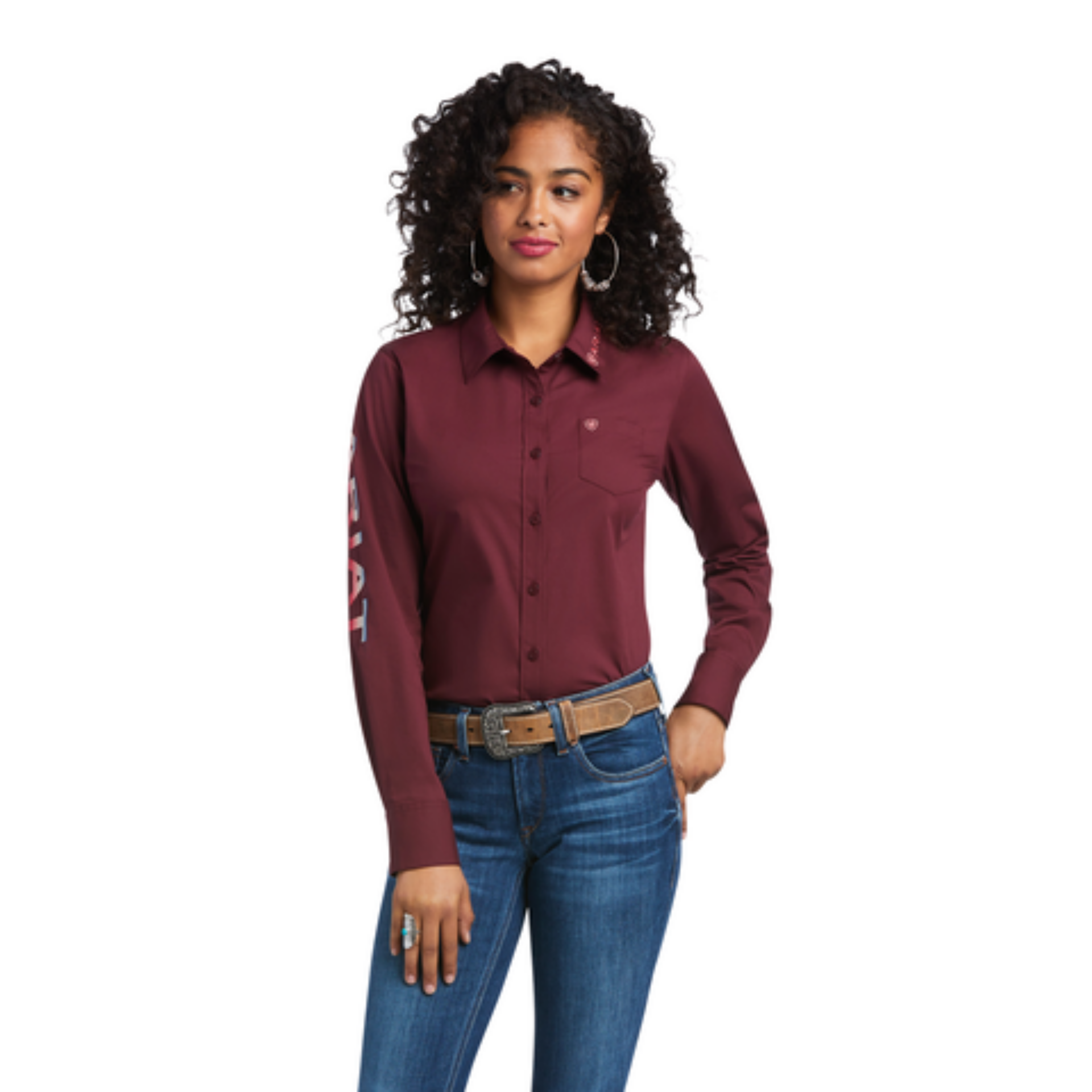 Picture of Ariat 10039458 Team Kirby Stretch  Shirt