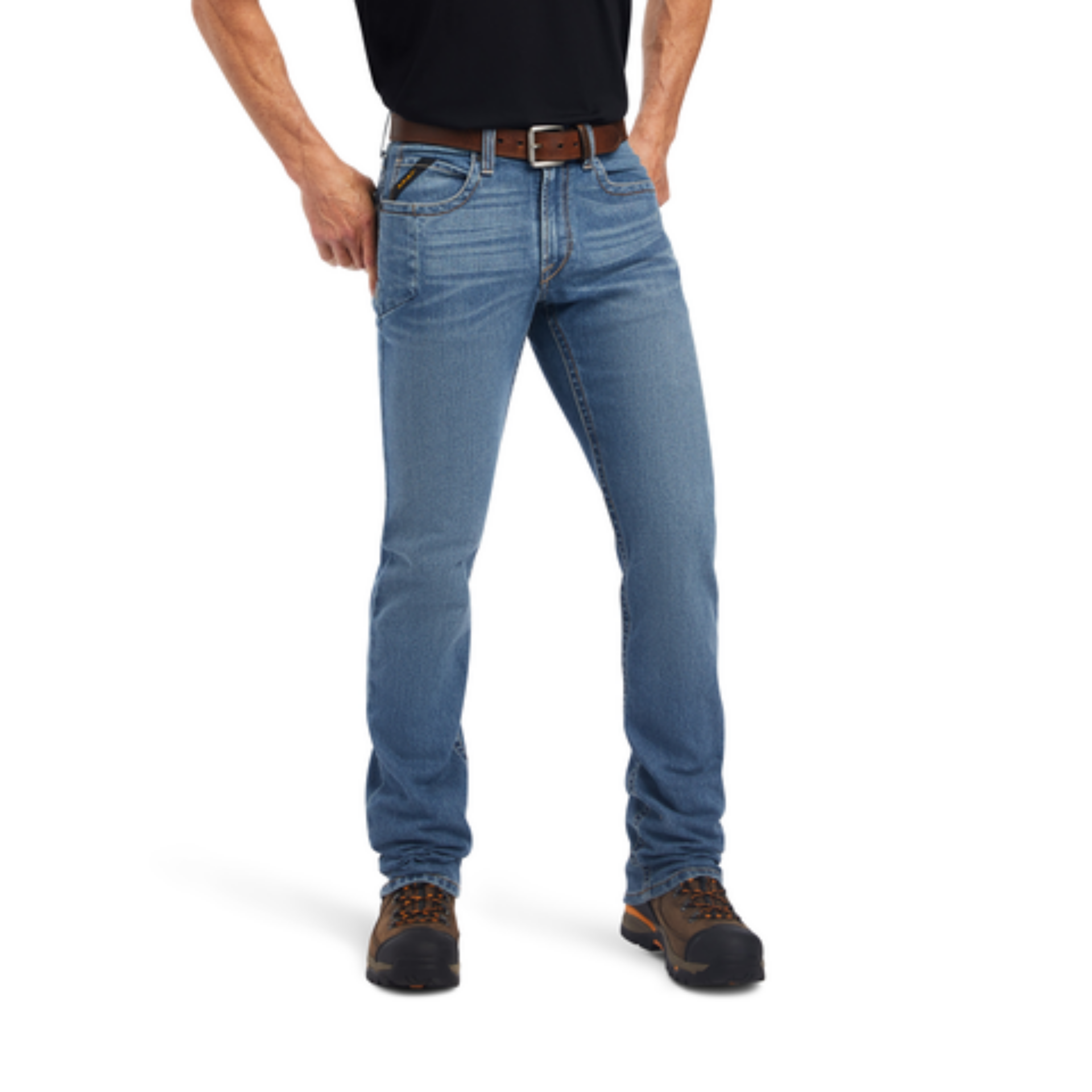 Picture of Ariat 10041087 Rebar M4 Low Rise DuraStretch Edge Boot Cut Jean