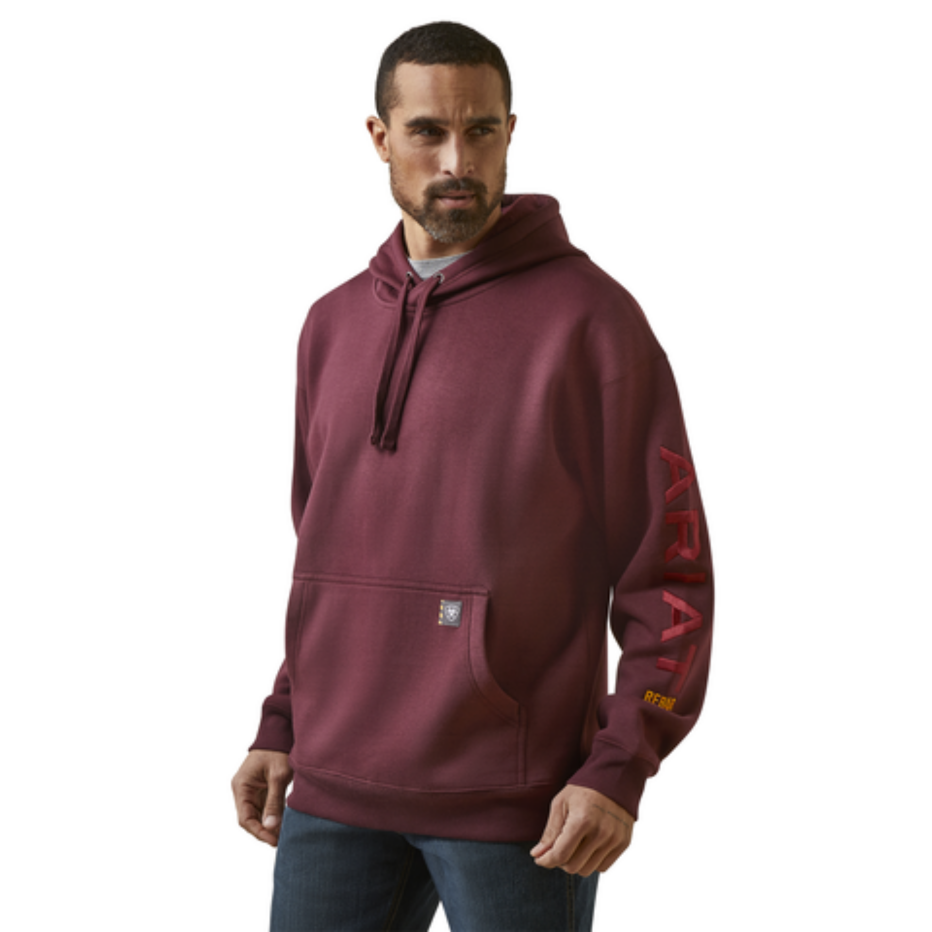 Picture of Ariat 10046663 Rebar Workman Graphic Hoodie