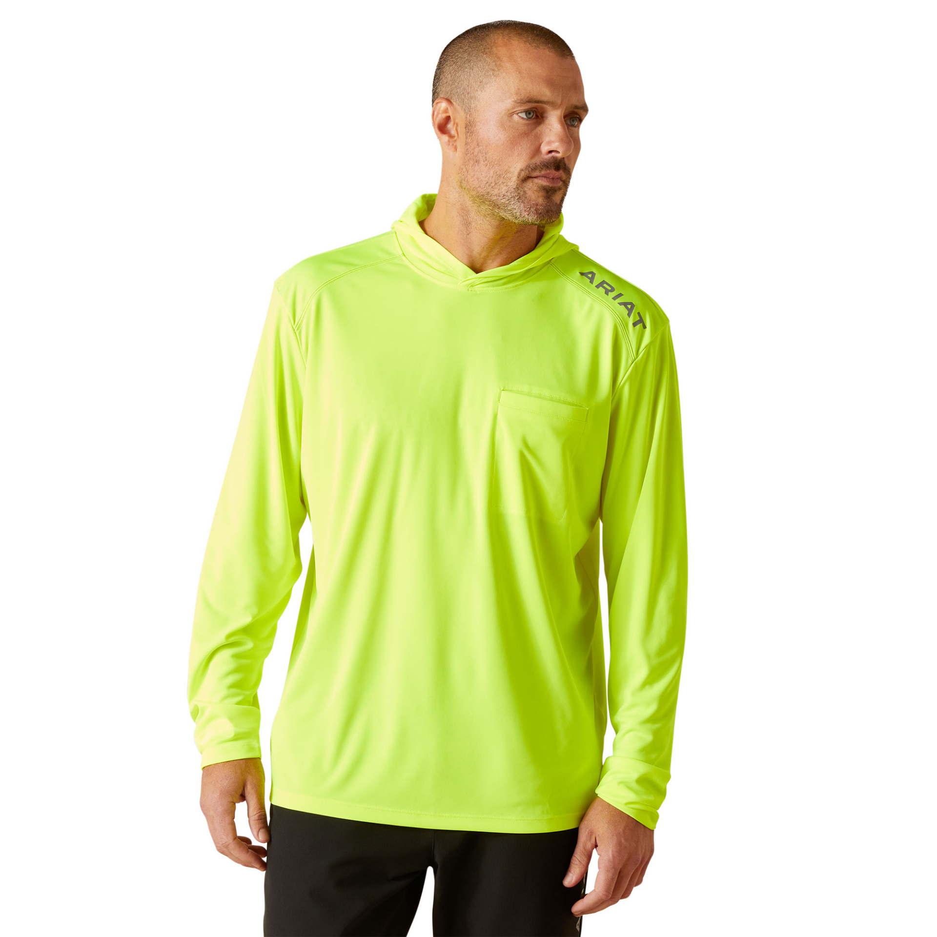 Picture of Ariat 10048978 Rebar Sunblocker Hooded T-Shirt