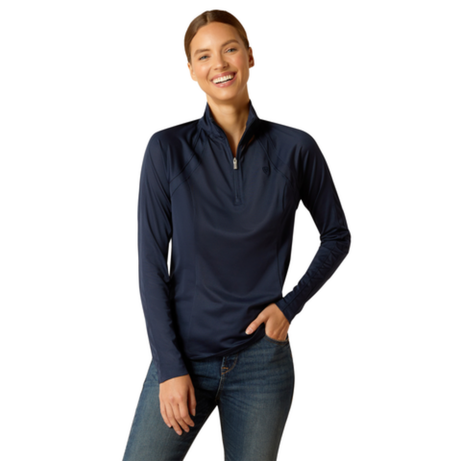 Picture of Ariat 10049042 Sunstopper 3.0 1/4 Zip Baselayer